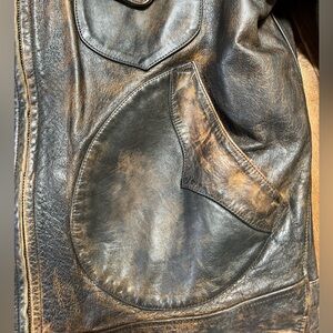 RRL SIZE LARGE LEATHER JACKET